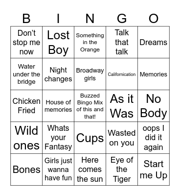 Mix of this and that Bingo Card