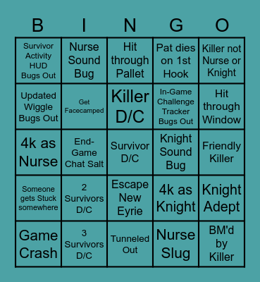 PTB Bingo Card