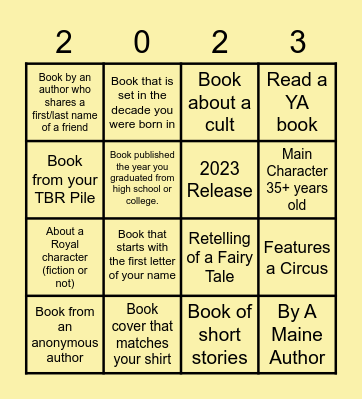Summer Reading Punch Card Bingo Card