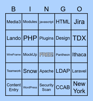 CD Bingo #2 Bingo Card