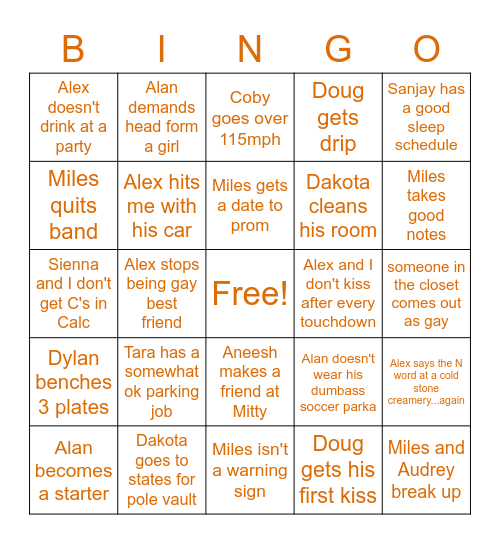 2023 Bingo Card