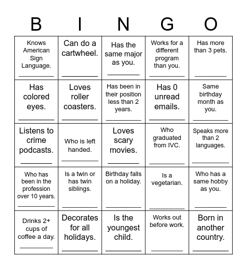 College Access Professional Summit #2 Bingo Card