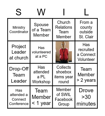 SWIL Team Mixer Bingo Card