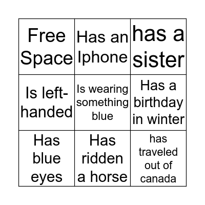 Bingo! Bingo Card