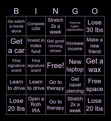 2023 Bingo Card