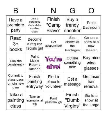 2023 Bingo Card