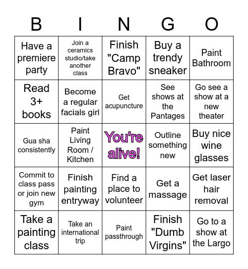 2023 Bingo Card