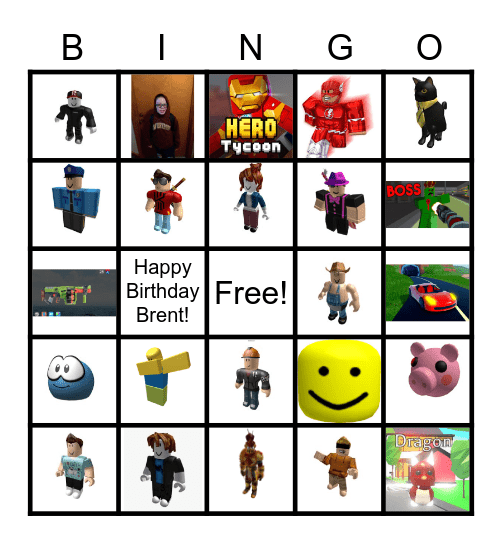 ROBLOX Bingo Card