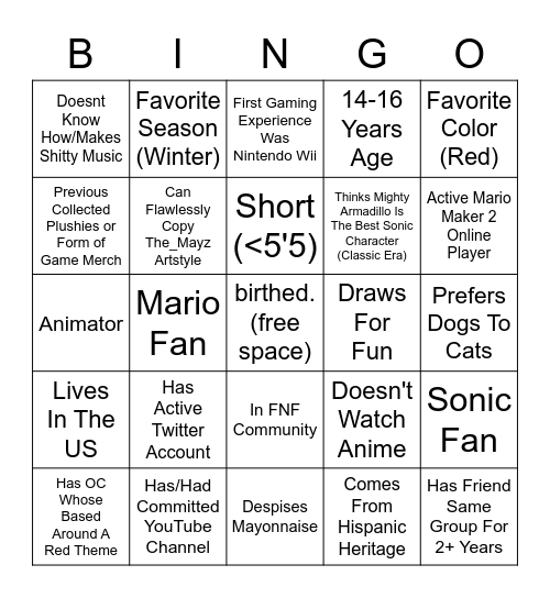 How Similar Are You To Electric? Bingo Card
