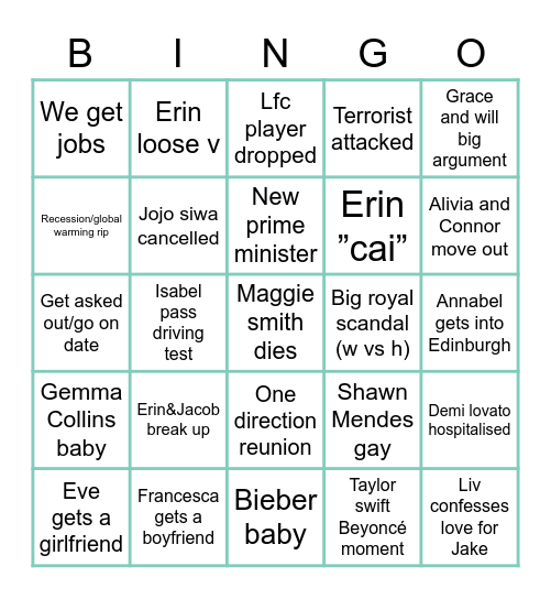 2023 bingo Card