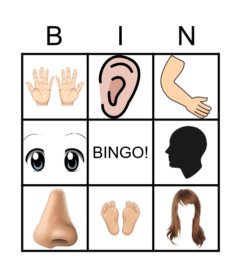Bingo: O Corpo Bingo Card