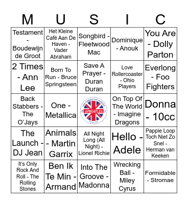 Kaart 6 Bingo Card