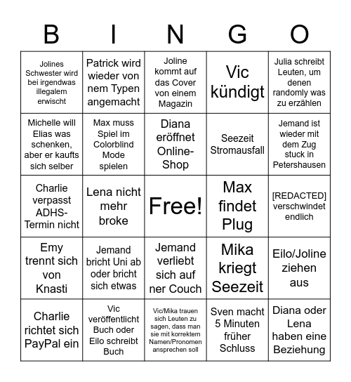 2023 BINGO Card