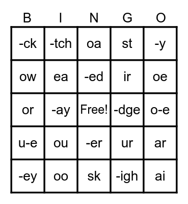 Jan. 6, 2023 Bingo Card