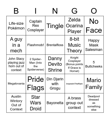 MAGFest Bingo Card