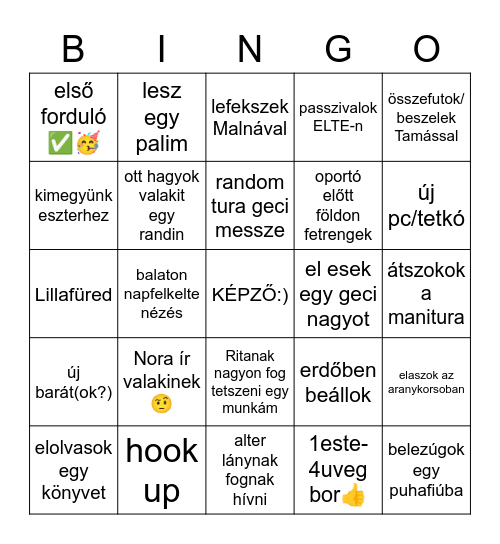 Lelle 2023 Bingo Card