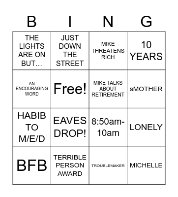 MACHINE BINGO Card