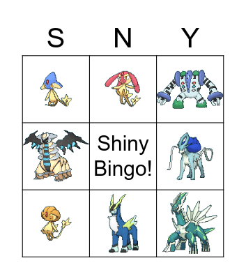 2023 Shiny Bingo Card