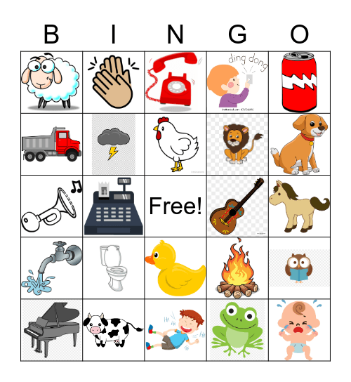 Sound BINGO Card