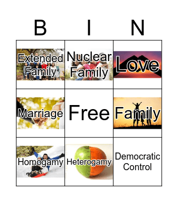 Soc_1 Final Bingo Card