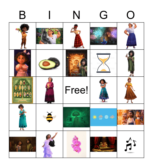 Encanto Bingo Card