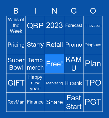01/06 Retail Call Bingo Card