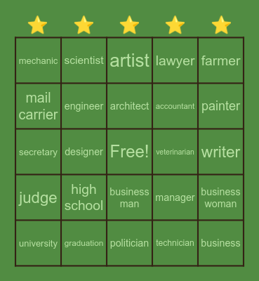 Las Carreras Bingo Card