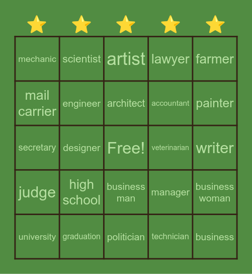 Las Carreras Bingo Card