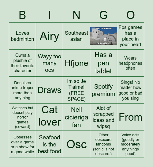 Lings bingo Card