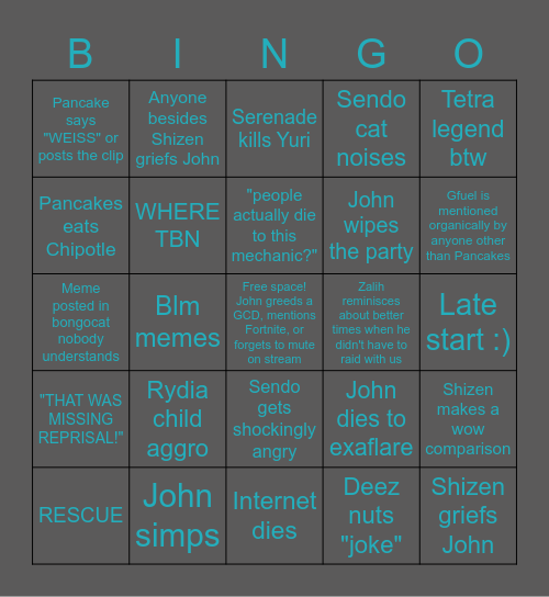 omegaLUL Bingo Card