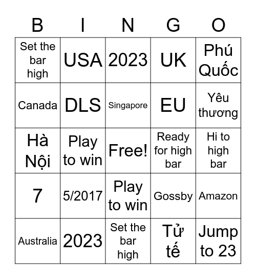 Chào xuân 2023 Bingo Card