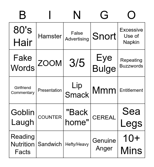 DSP Tries IT Bingo Card