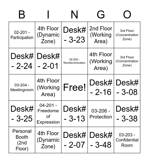 ReddBarna Bingo Card