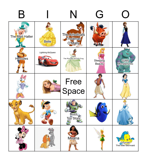 Disney Bingo Card