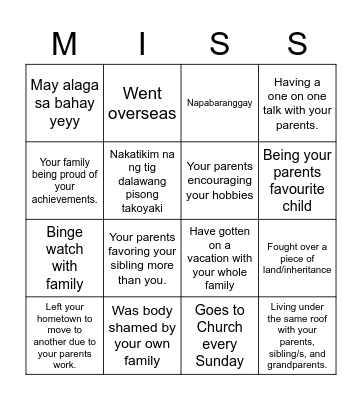 Bingo ni Gizmo Bingo Card