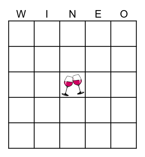 Wine Bingo Card