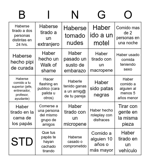 BRIDAL BINGO Card