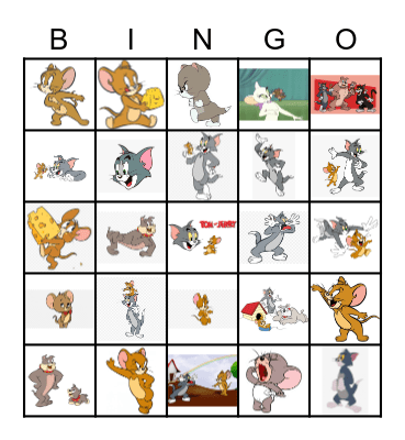 Tom & Jerry Bingo Card