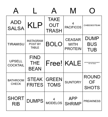 HAPPY NATIONAL BEAN DAY Bingo Card