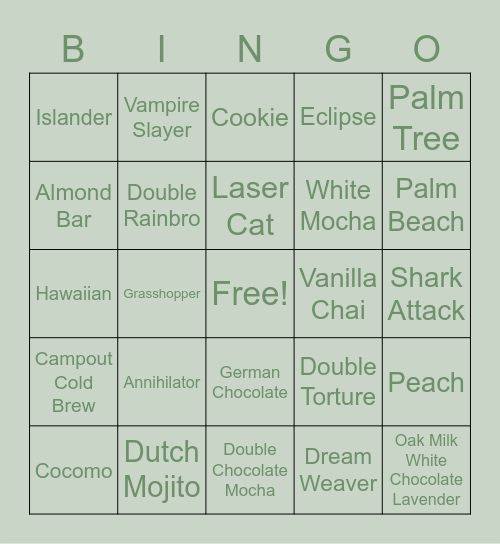 Bingo Card