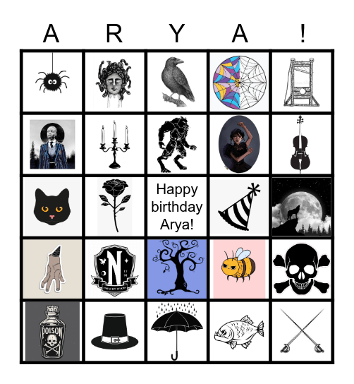 Nevermore Bingo Card