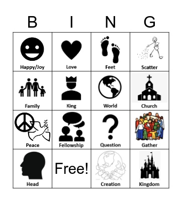 Redeemer Shoals Sermon Bingo Card