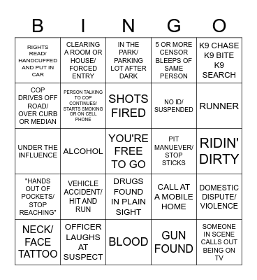 OP LIVE Bingo Card
