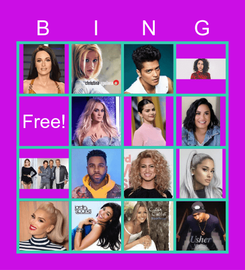 Disney Cover Bingo! Bingo Card