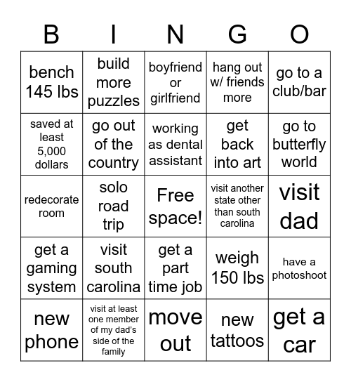 2023 Bingo Card