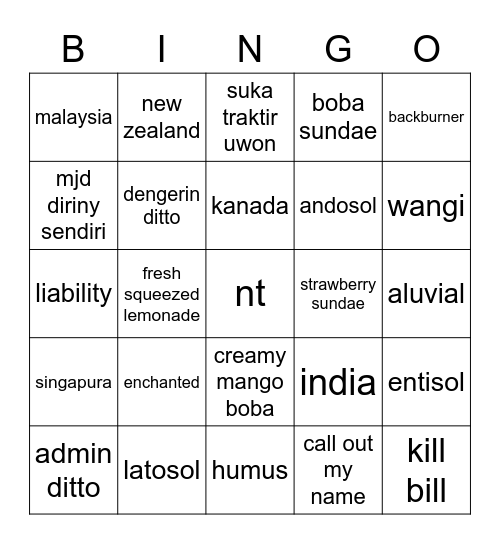 bingo uwon 🐈 Bingo Card