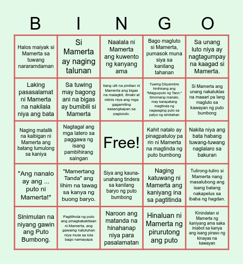 BINGO-DKAST Bingo Card