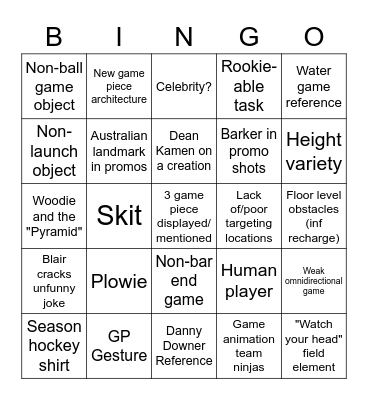 FRC Kickoff 2023 Bingo Card