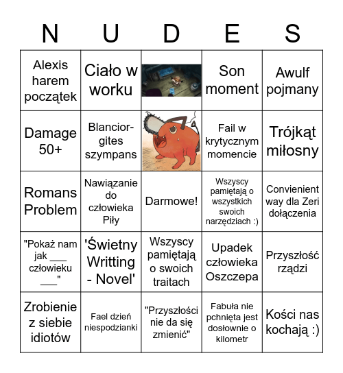 Sesja S2 Part 2 3Bleen? Bingo Card