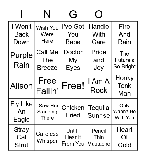 LMB 1/8/23 Bingo Card